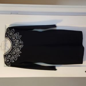 Adrienne Vittadini black wool dress Small